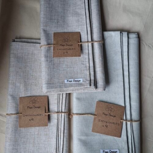 Individuales Textiles Set x4